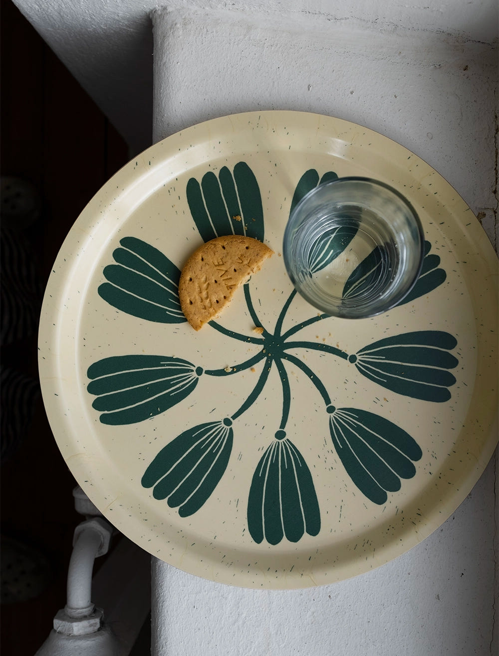 KRANS TRAY, YELLOW/GREEN