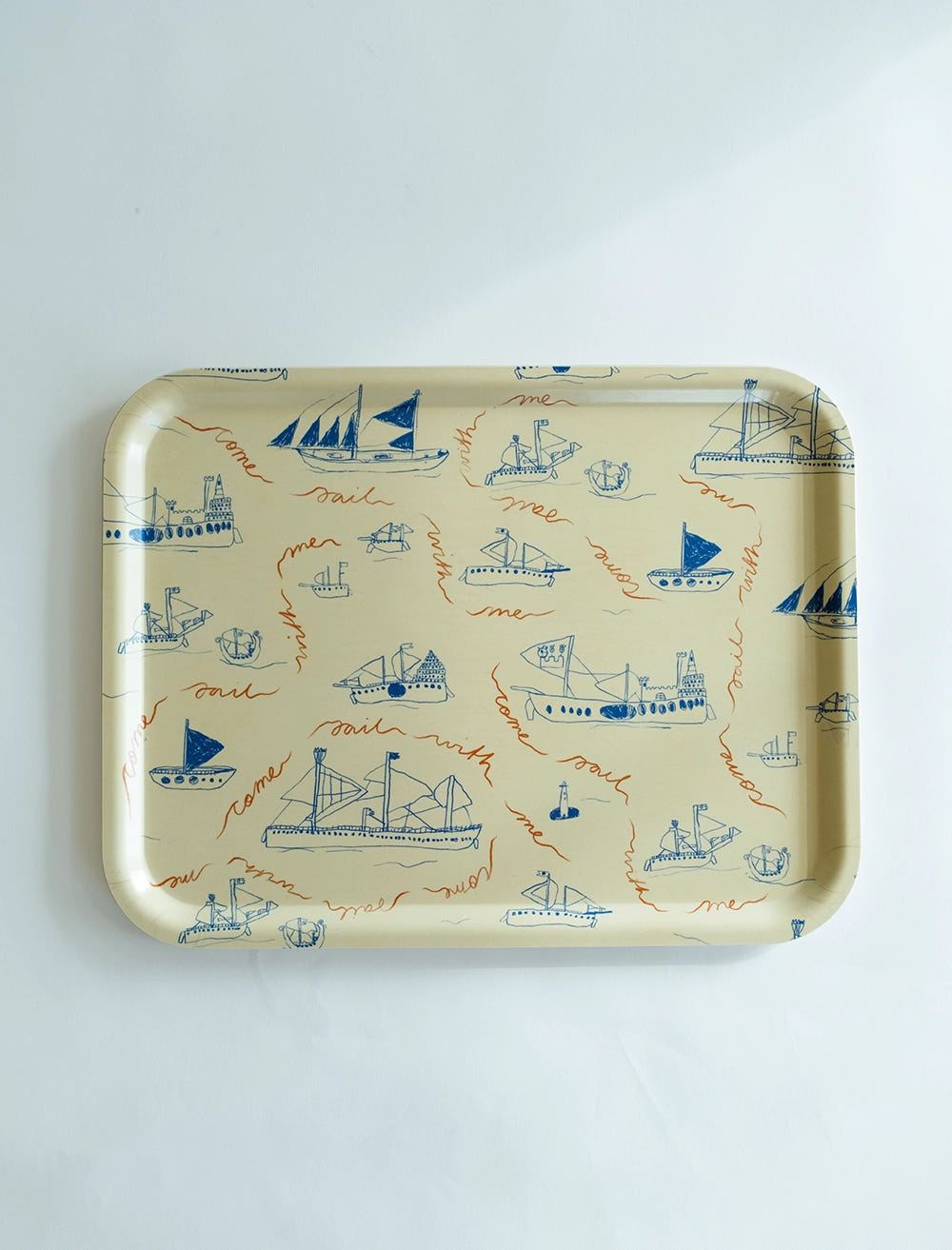 OHOY LARGE TRAY, LIGHT YELLOW