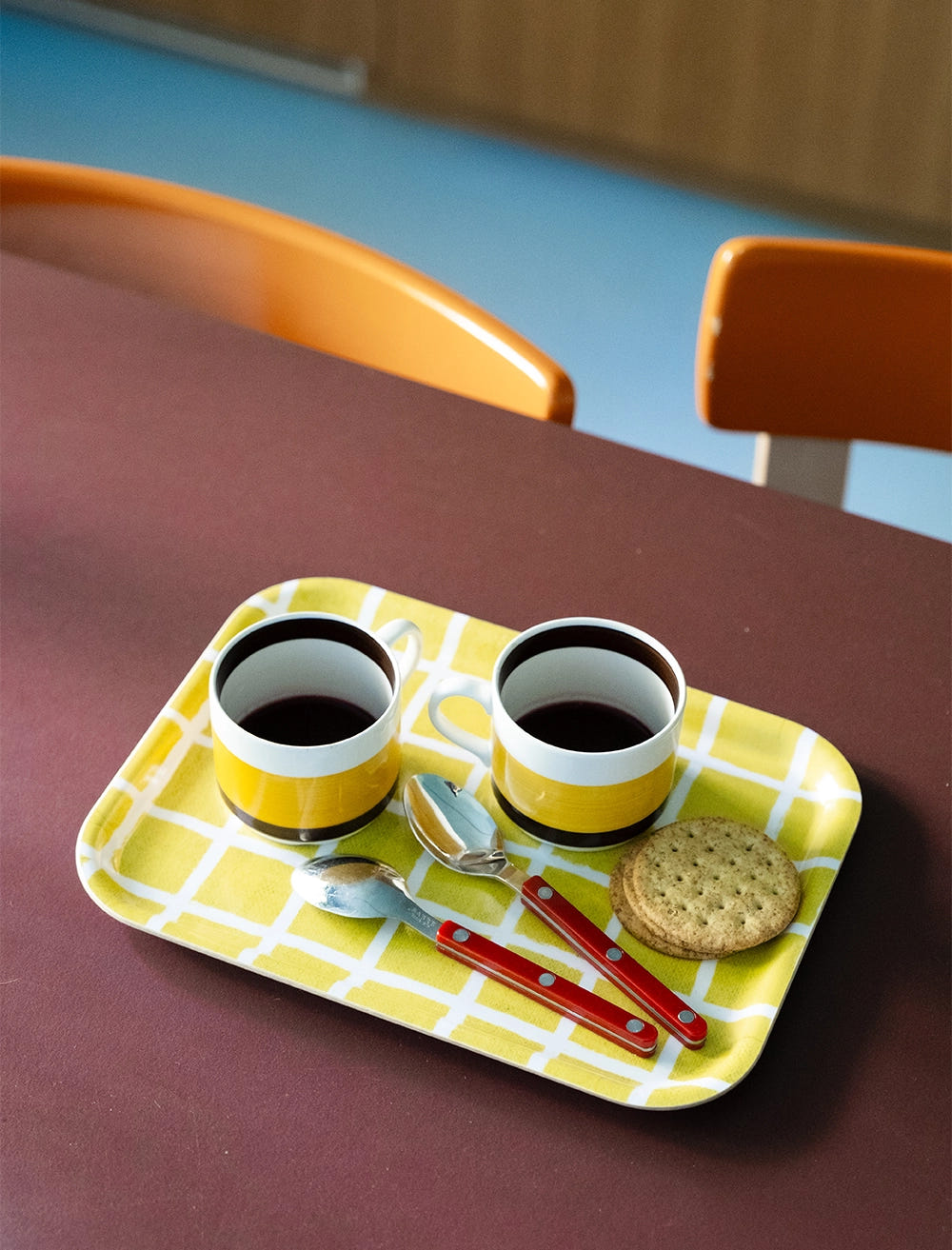 RUTIG SMALL TRAY, YELLOW