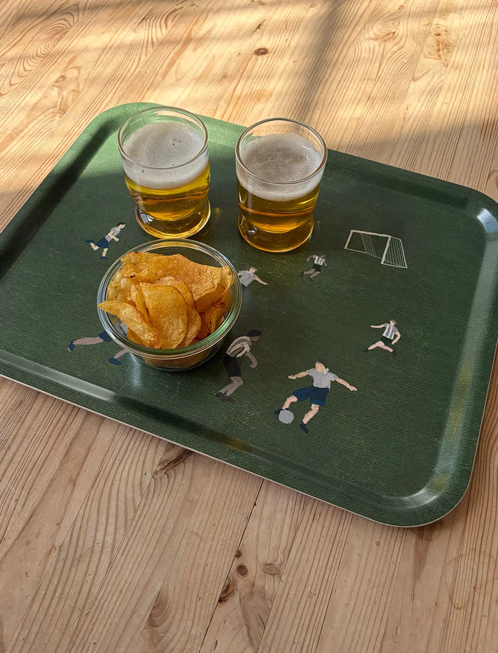 SOCCER LARGE TRAY, GREEN