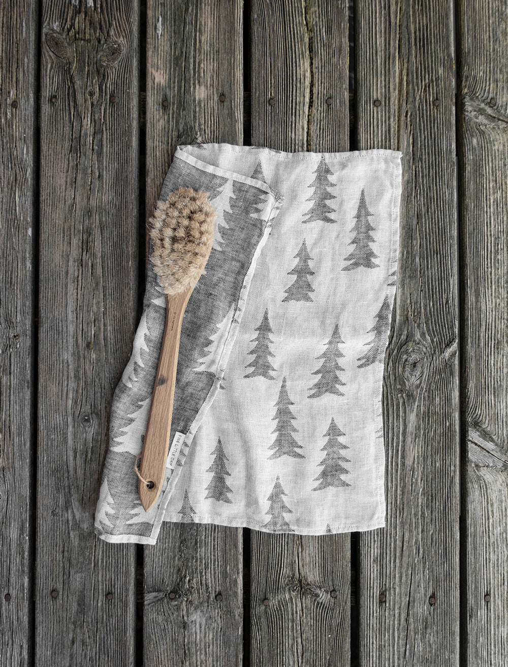 GRAN LINNEHANDDUK - Svart