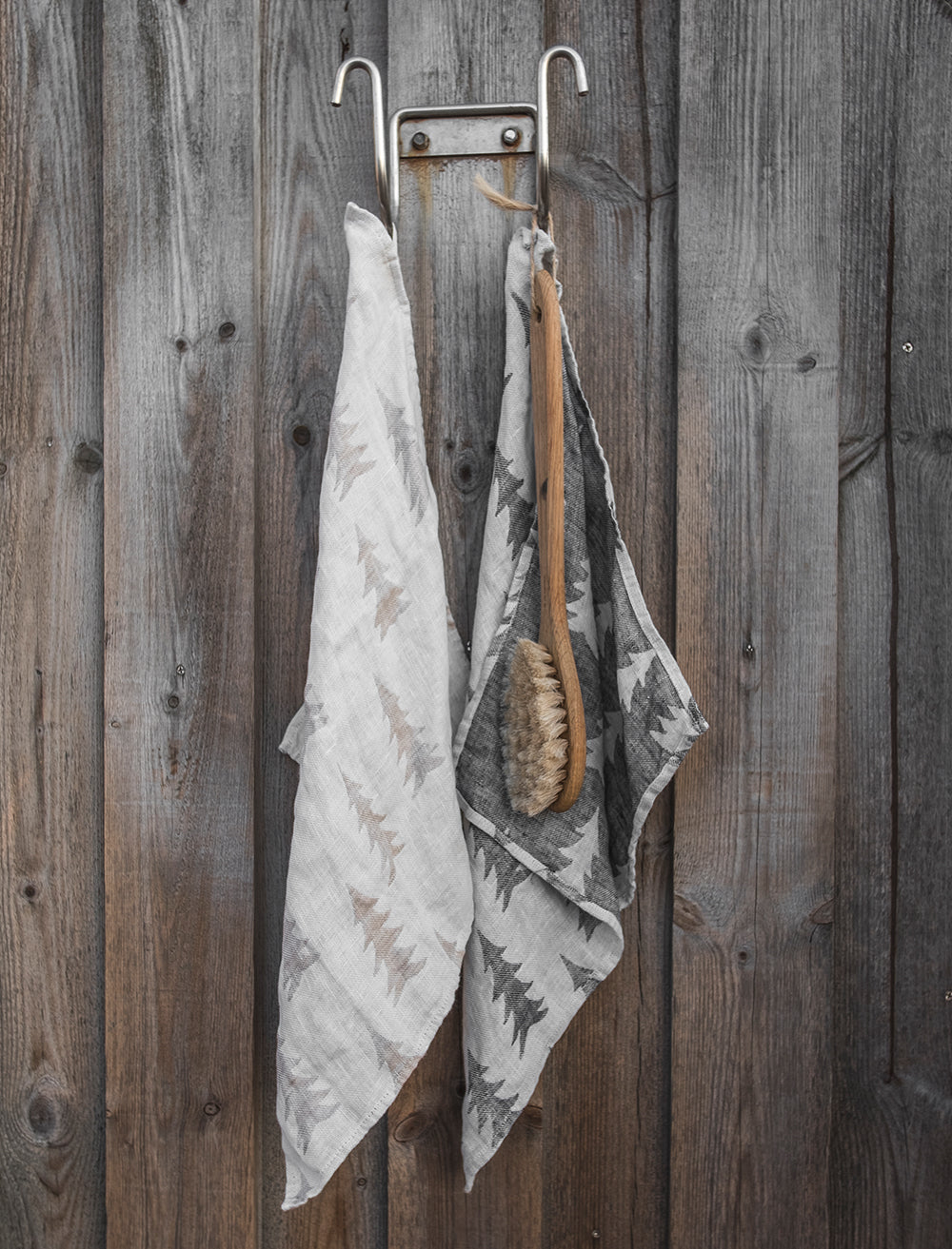 GRAN LINNEHANDDUK - Svart