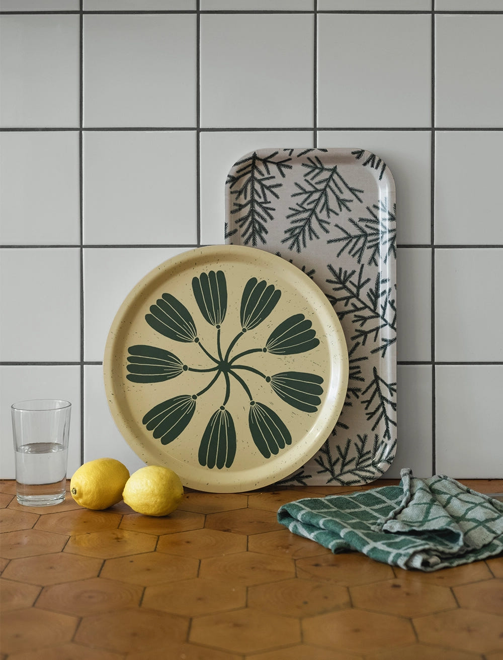 KRANS TABLETT, GELB/GRÜN
