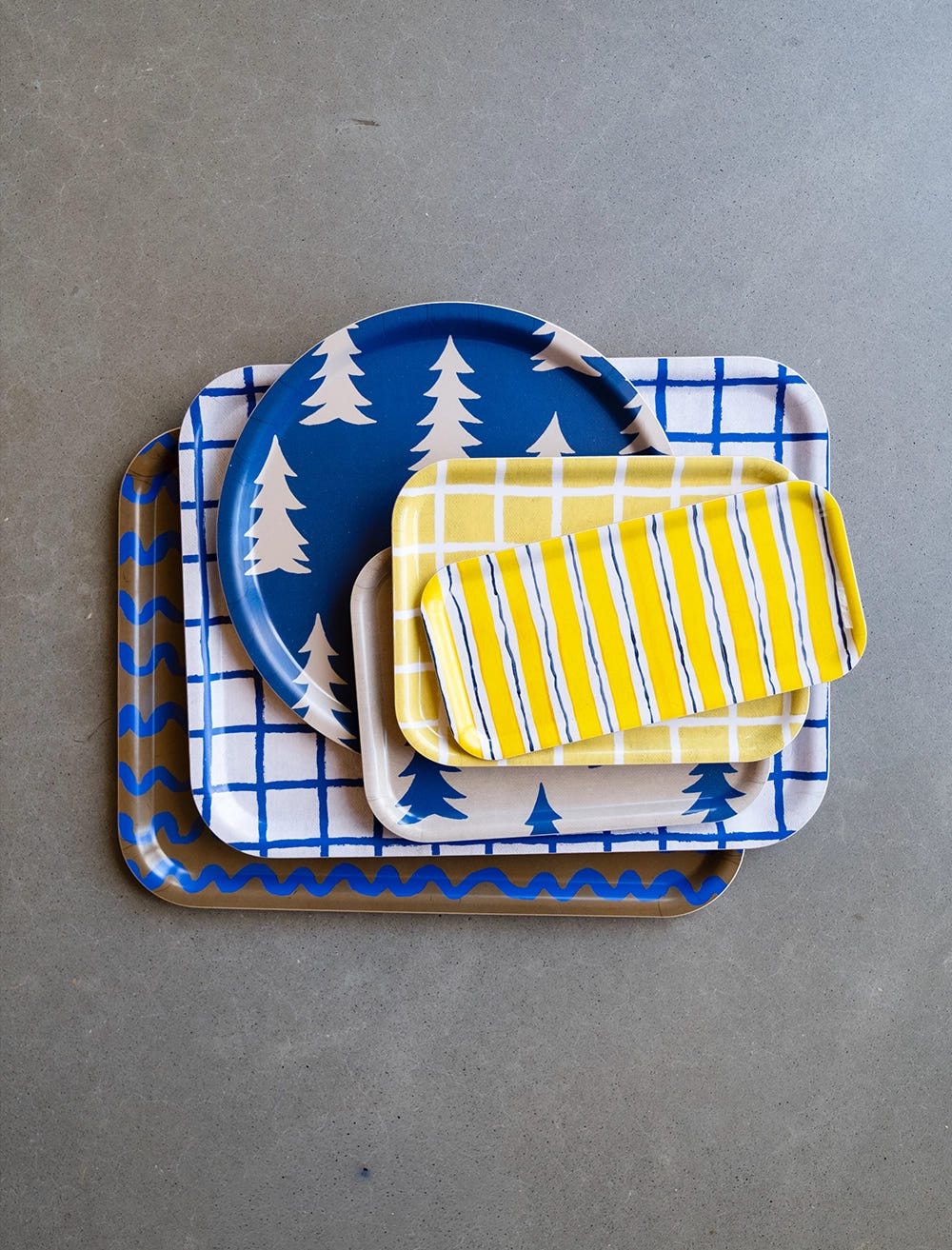 FOLKDRÄKTER MINI TRAY, YELLOW/BLACK