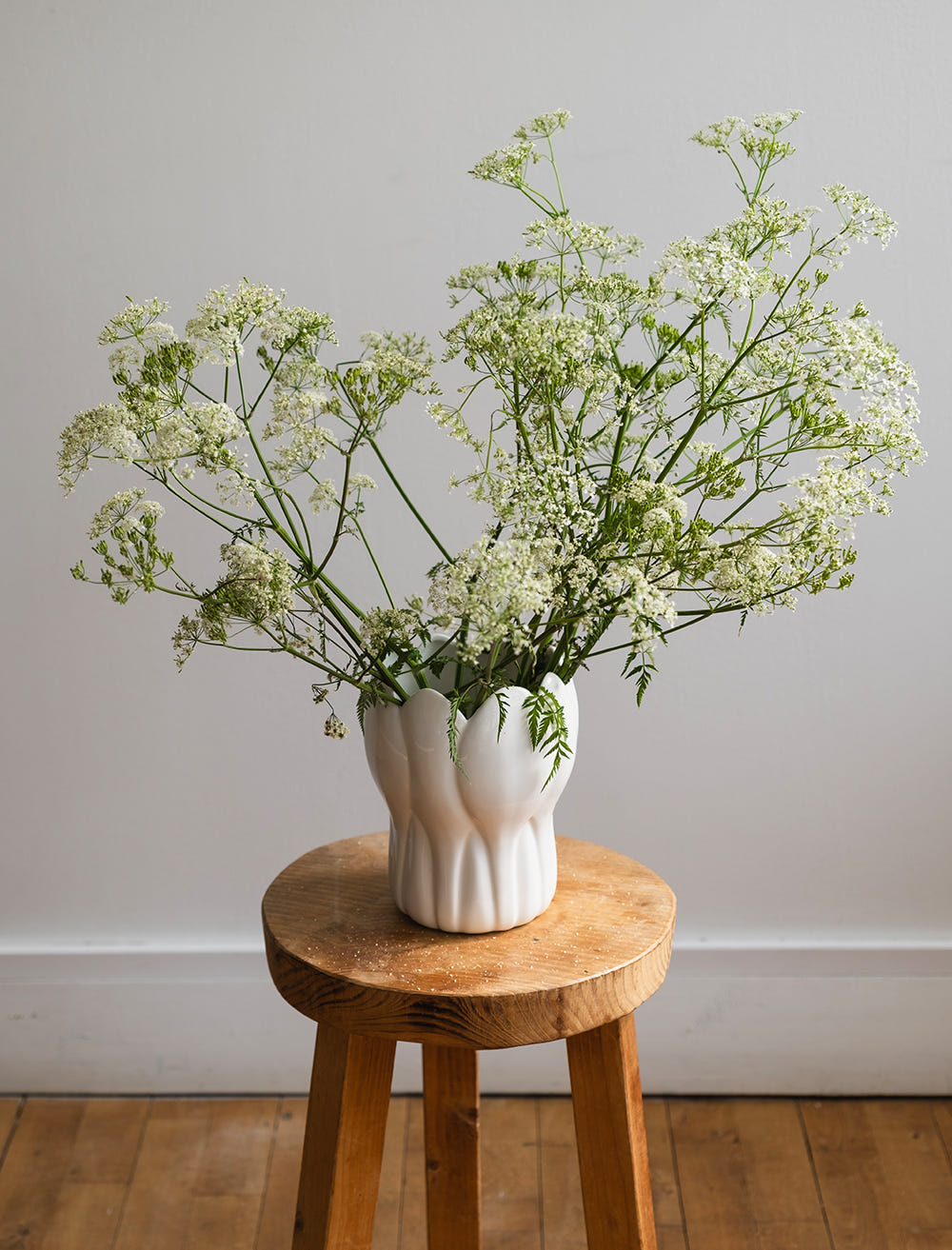 KROKUS VASE, WHITE - X-small h 8,5 cm (matte)