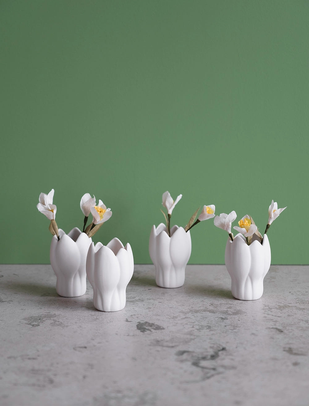 SNOWDROP PAPER FLOWER 5P