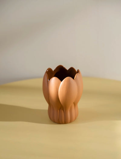KROKUS VASE, TERRACOTTA - Small h 12 cm