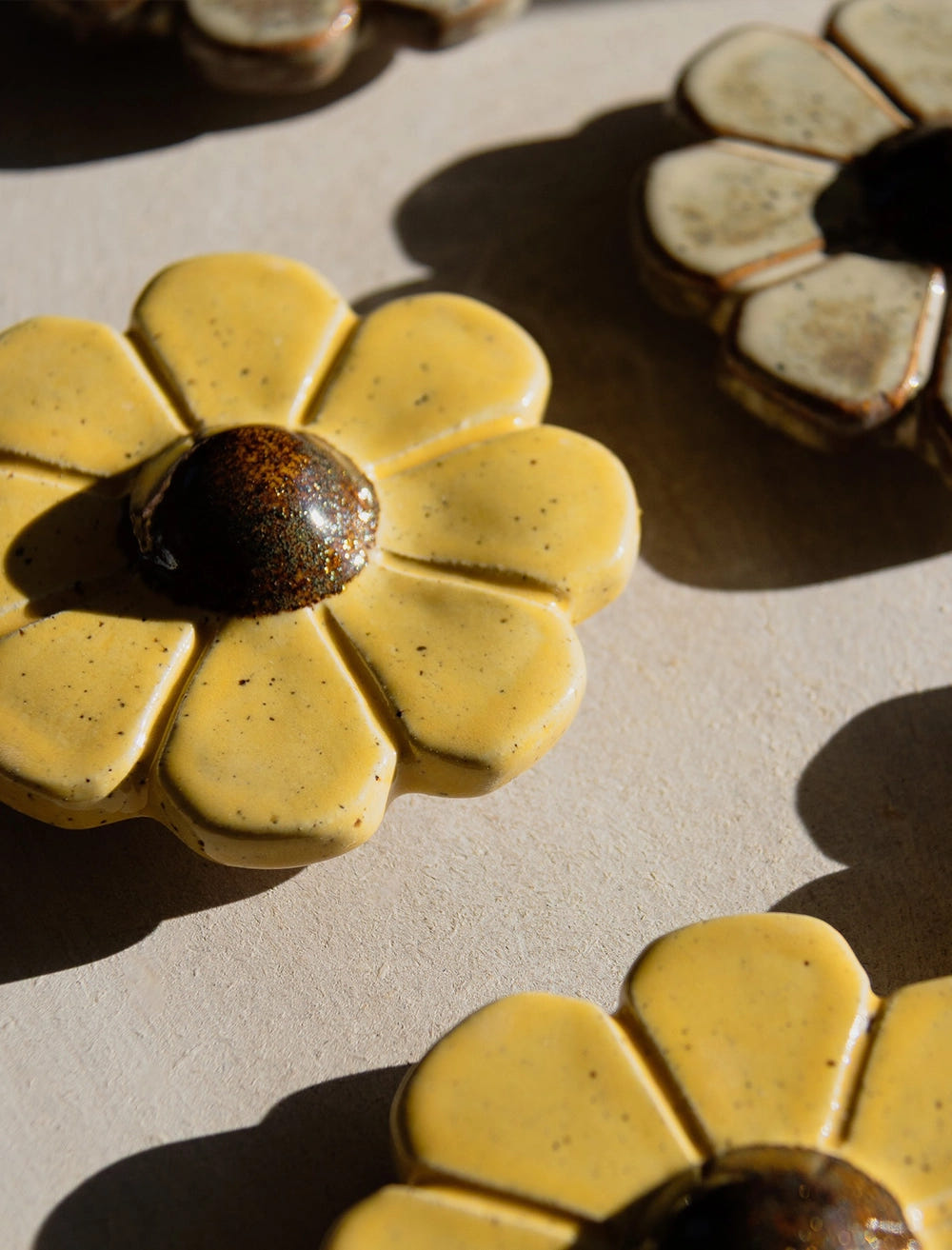 FLOWER WALL SCULPTURE, YELLOW