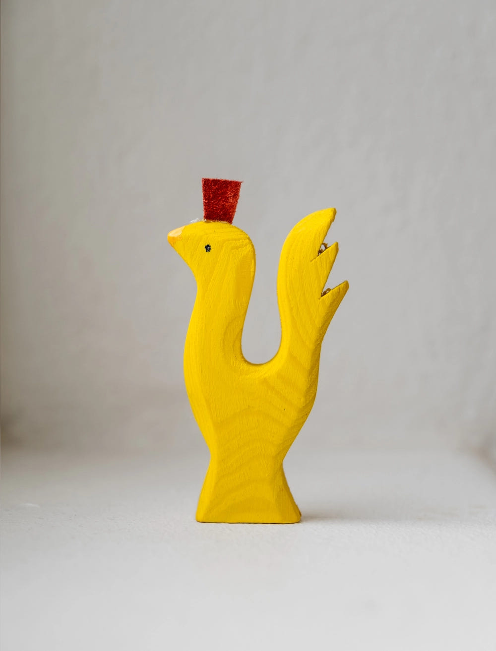 WOODEN ROOSTER, YELLOW