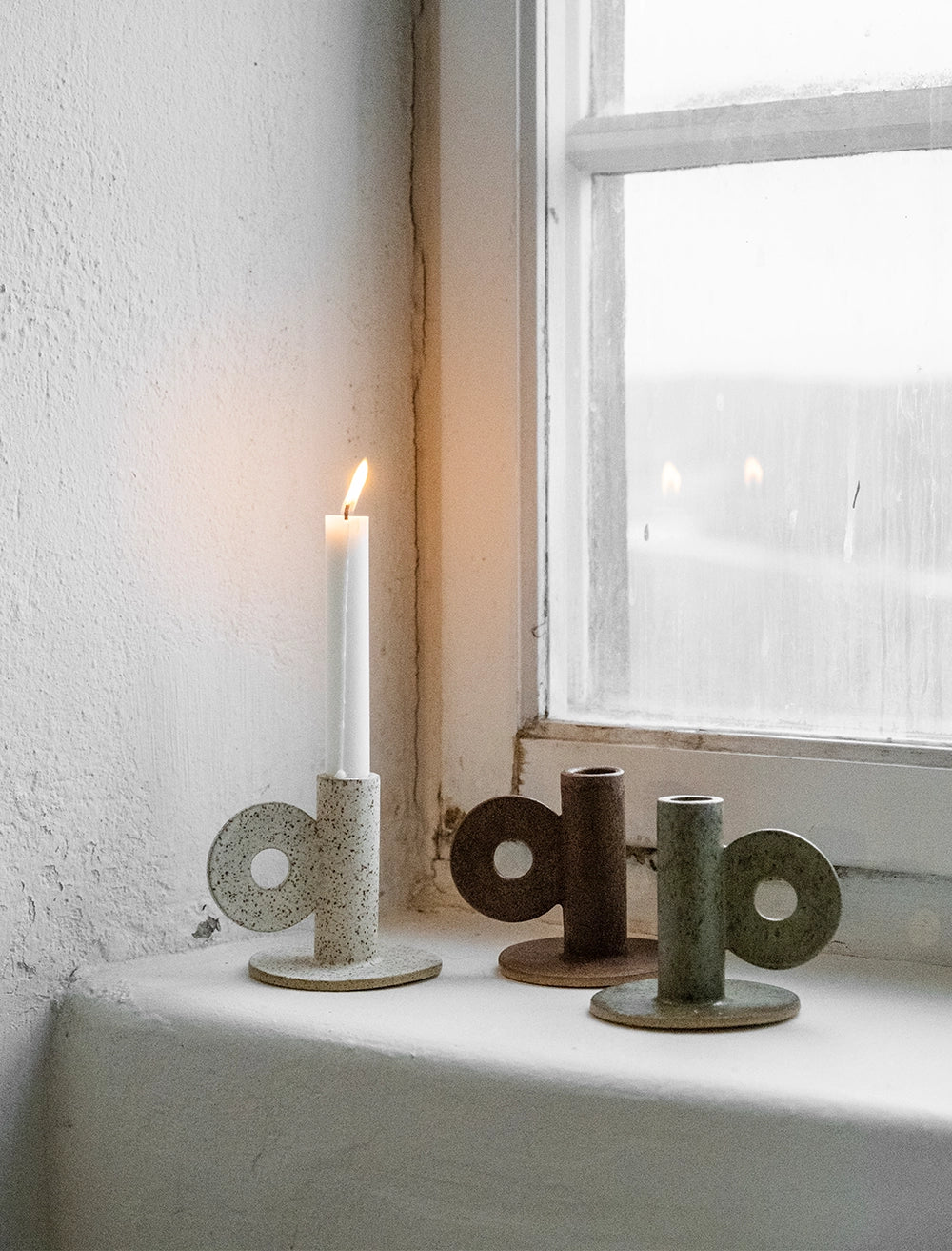 LOOP CANDLEHOLDER GREEN