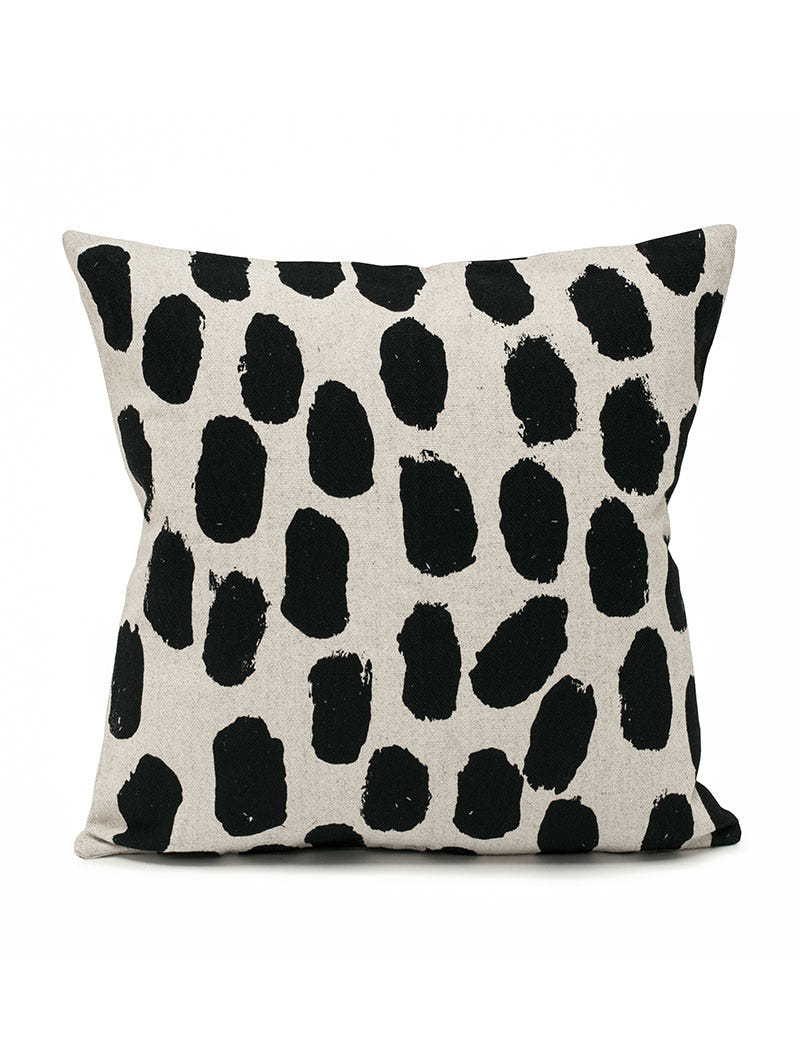 DOTS CUSHION COVER, BLACK