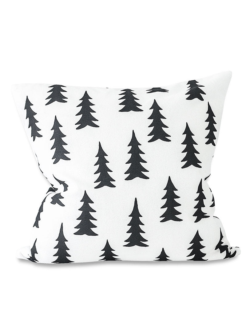 GRAN CUSHION COVER BLACK, 48X48 CM