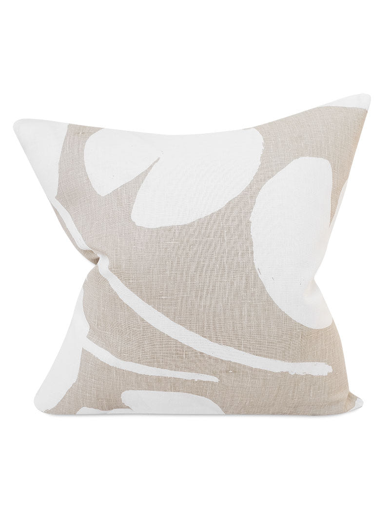 Water Lilies Cushion Cover, Sand