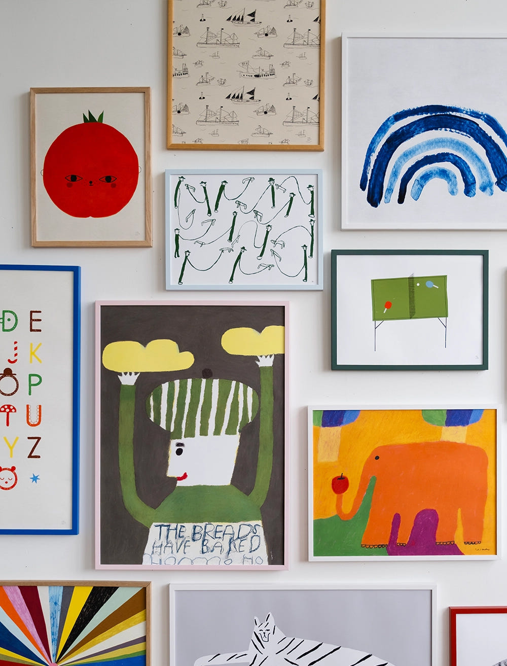 DOG WALK POSTER, GREEN - 50x70 cm