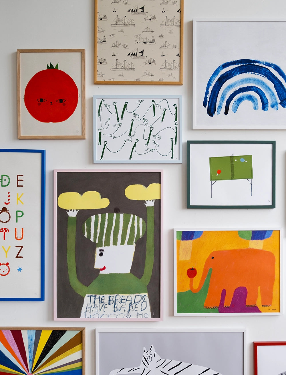 DOG WALK POSTER, GREEN - 30×40 cm