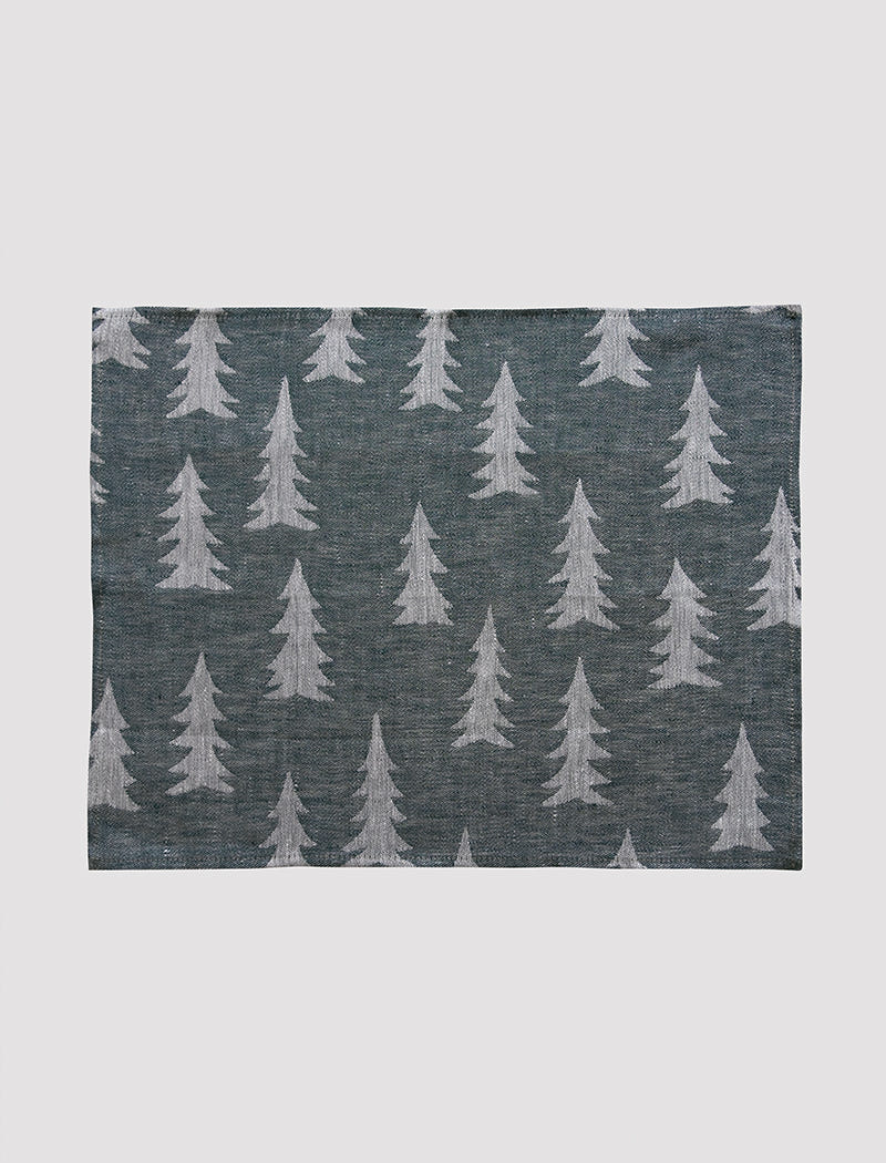 GRAN LINEN PLACEMAT, DARK GREEN