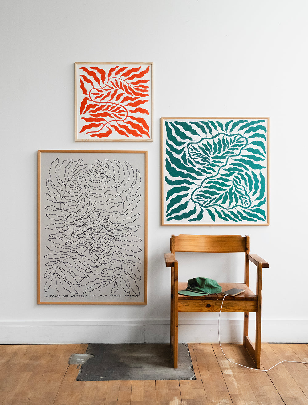 GREEN POSTER - 70×70 cm