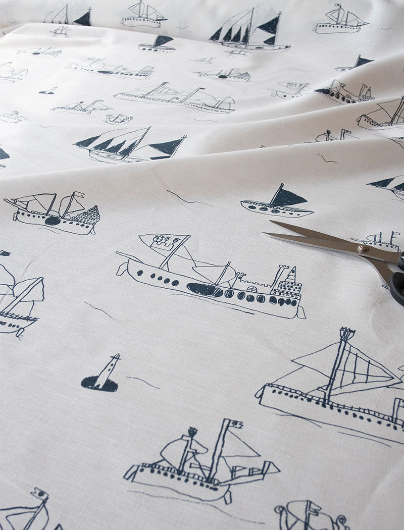 OHOY FABRIC, NIGHT BLUE