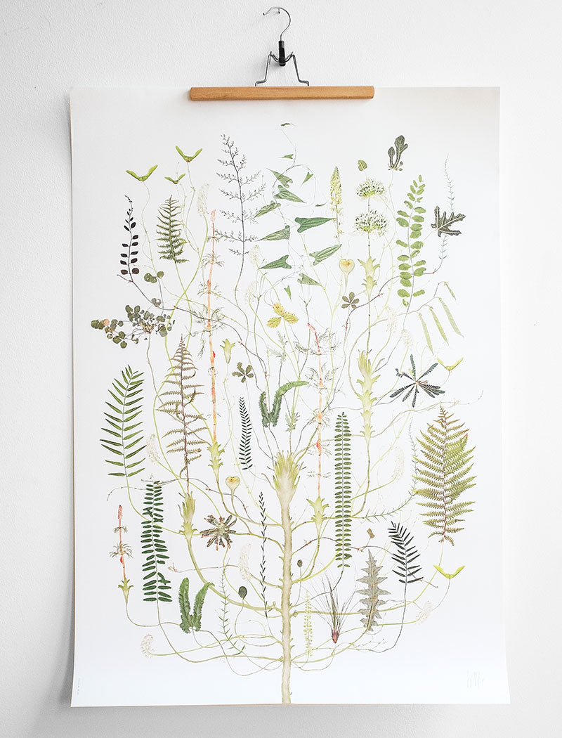 GREEN FLORA POSTER - 50x70 cm
