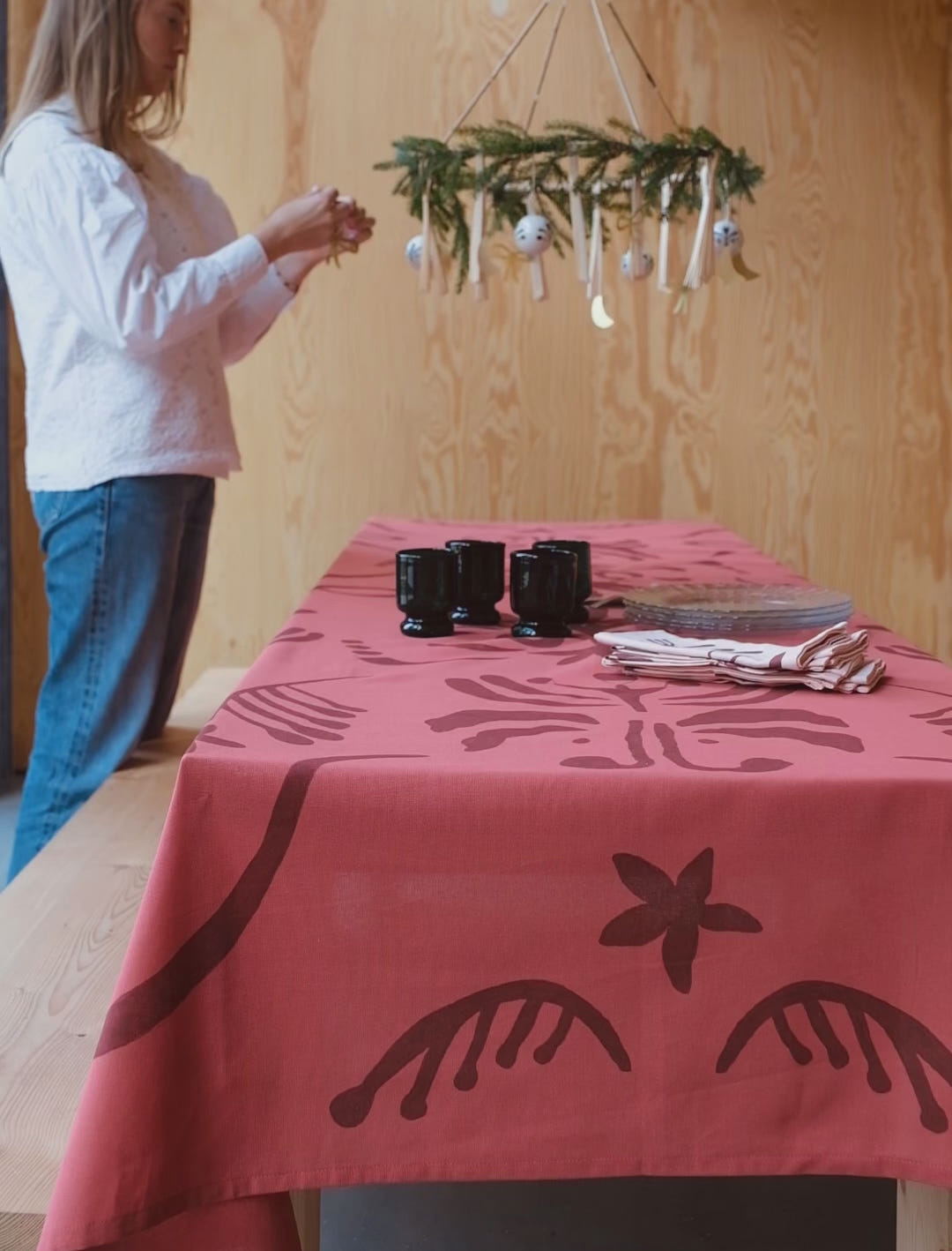 HÖGTID TABLECLOTH, RED