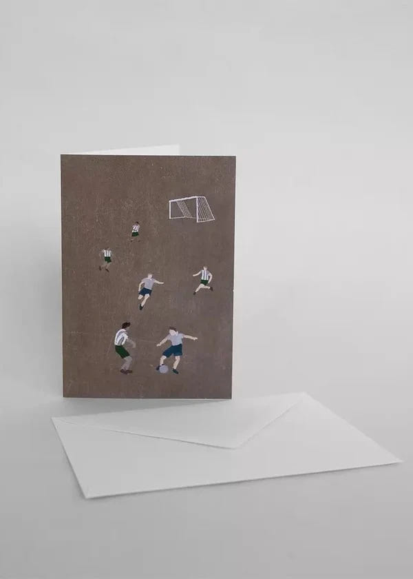 SOCCER FOLDED CARD A6 WITH ENVELOPE