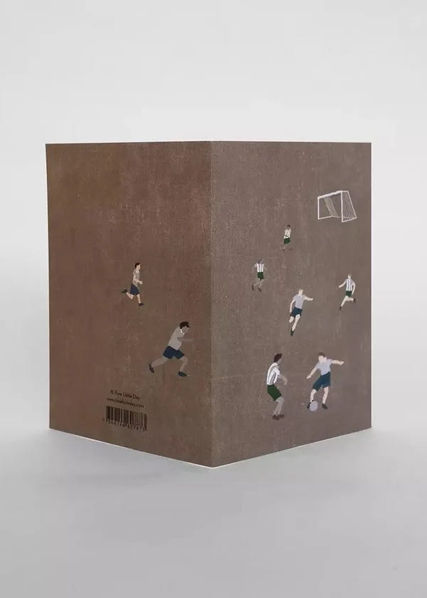 SOCCER FOLDED CARD A6 WITH ENVELOPE