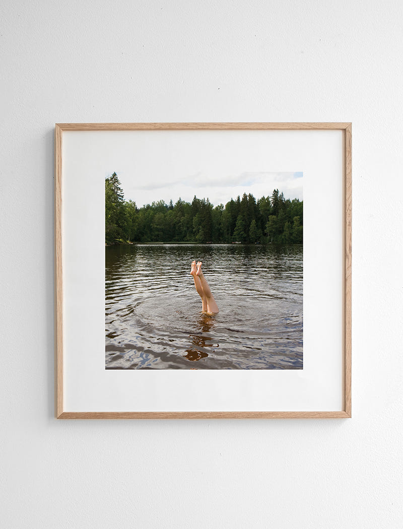 Swim Poster - 50×50 cm