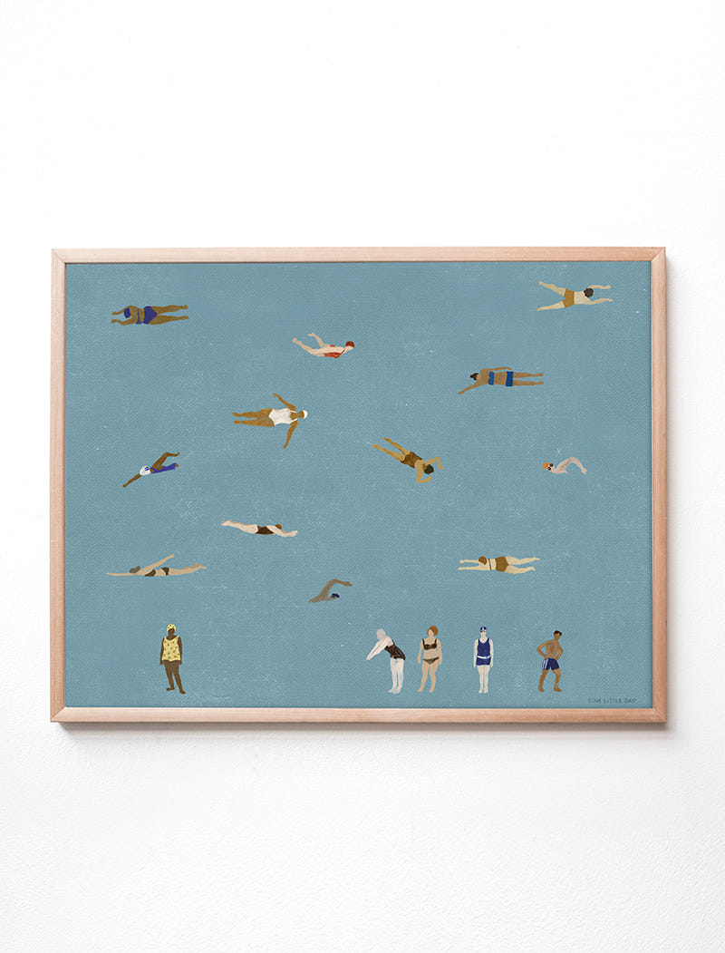 SWIMMERS POSTER - 40×50 cm