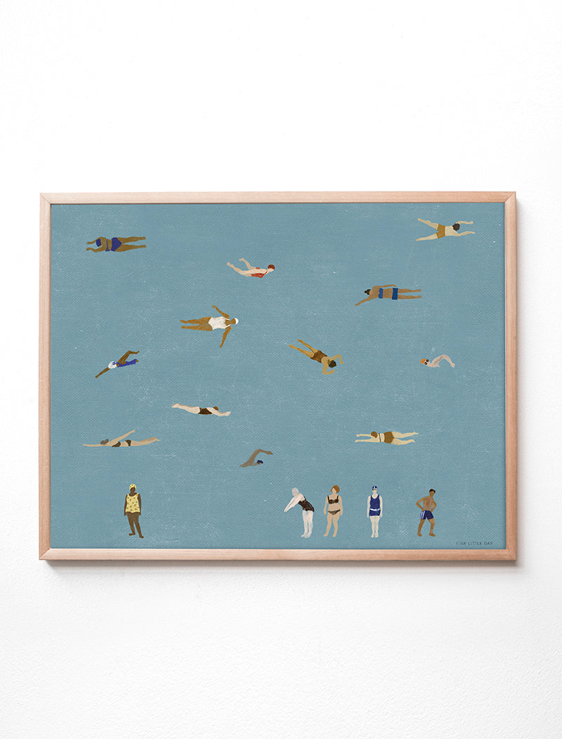 SWIMMERS POSTER - 40x50 cm