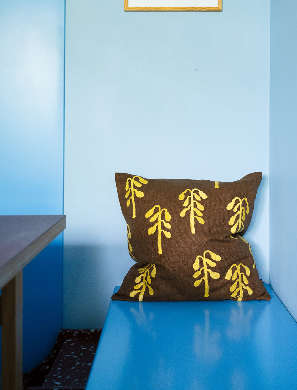 WEEPING BIRCH CUSHION COVER, BROWN/YELLOW